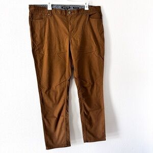NEW Micheal Kors Men's Brown Tan Jeans 38 X 30 Parker Slim Fit Flat Front